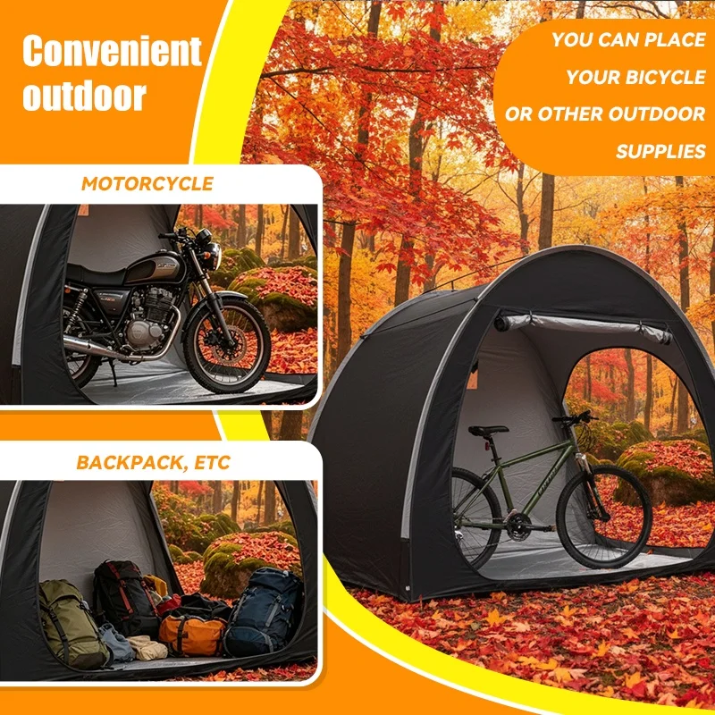 Portable Thickened Oxford Cloth Bike Shelter Private Travel Tent for Outdoor Hiking Cycling Camping And Travel
Portable Thickened Oxford Cloth Bike Shelter Private Travel Tent for Outdoor Hiking Cycling Camping And Travel