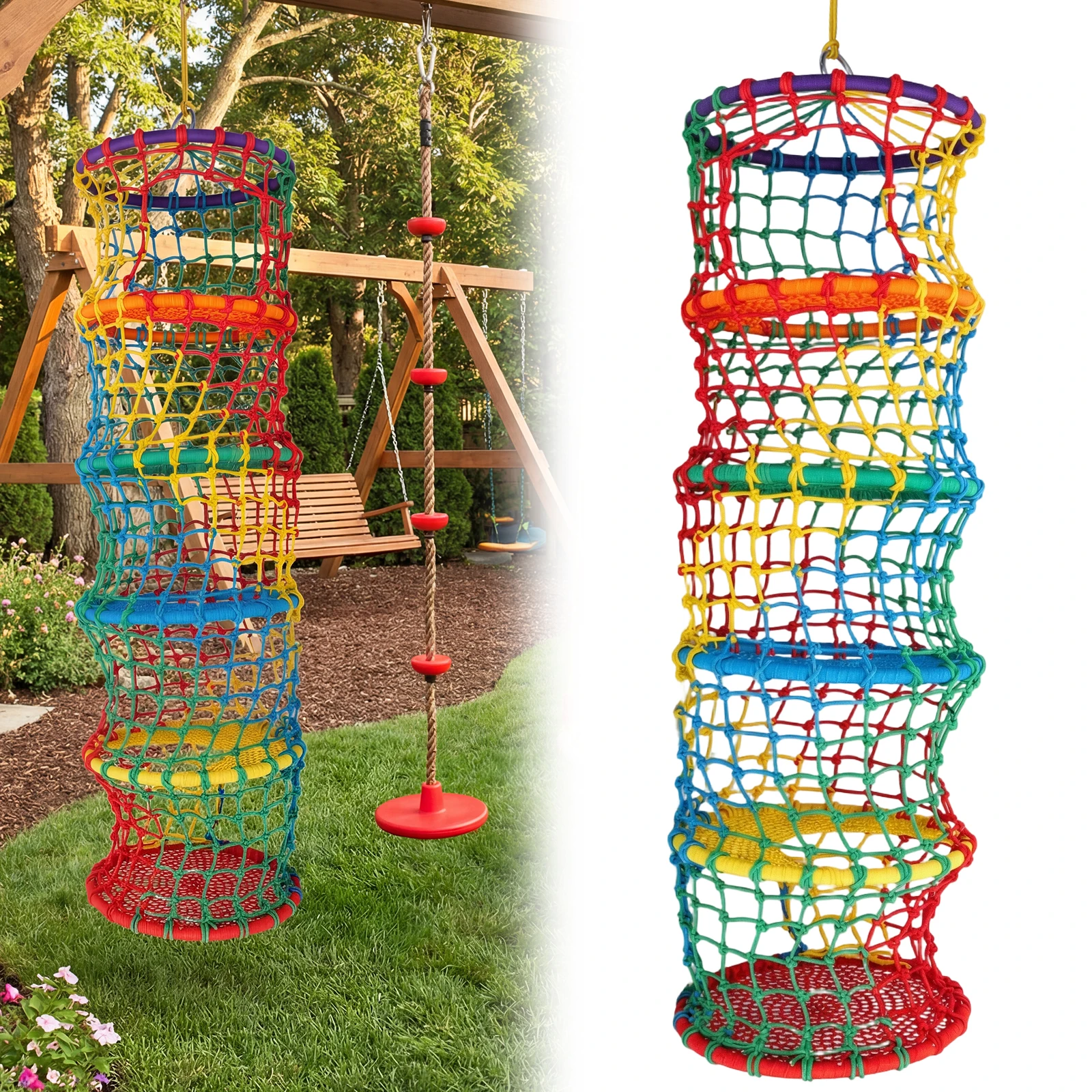 Уличная сетка-лазалка для детей, защитная сетка для лазания на заднем дворе, безопасная сетка для защиты от падения, 31.5x31.5x78.74 дюйма, 3/5 уровней, для использования в помещении или на улице
Уличная сетка-лазалка для детей, защитная сетка для лазания на заднем дворе, безопасная сетка для защиты от падения, 31.5x31.5x78.74 дюйма, 3/5 уровней, для использования в помещении или на улице