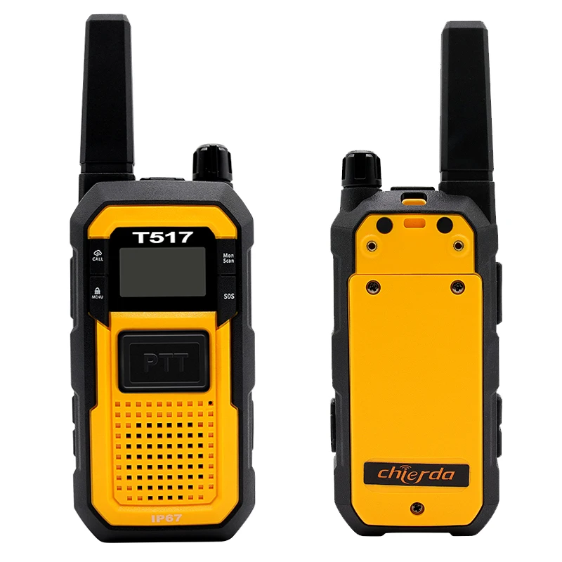 Chierda T517 Double PTT IP67 Waterproof Dustproof Suspended Engineering Rugged Walkie Talkie Radio
Chierda T517 Double PTT IP67 Waterproof Dustproof Suspended Engineering Rugged Walkie Talkie Radio