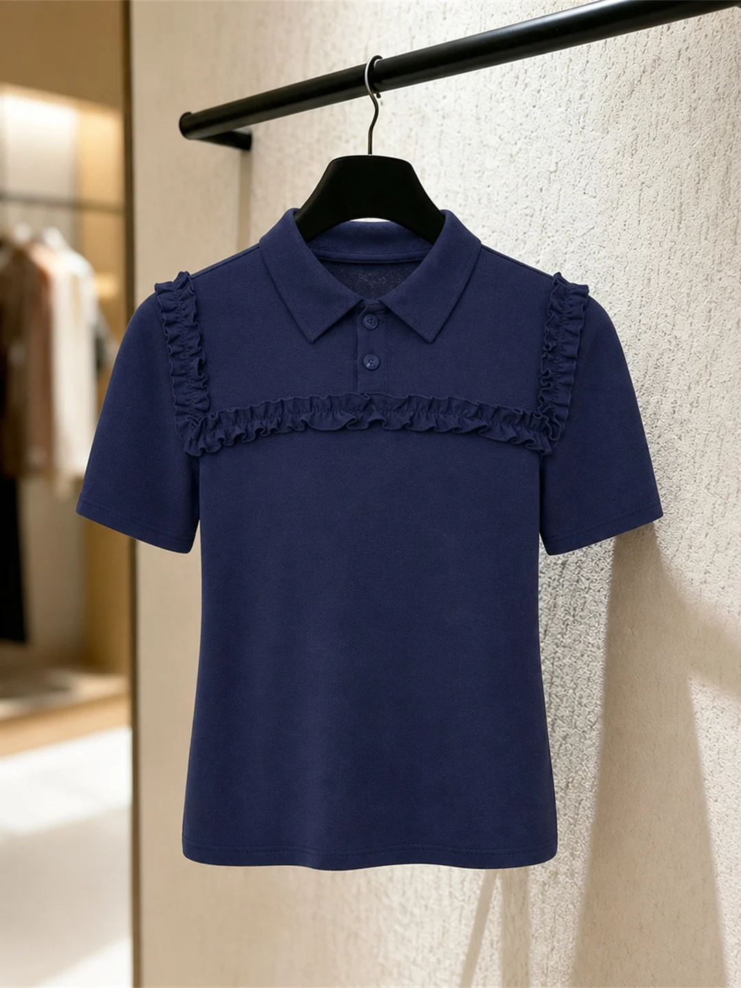 Fashionable Neck Design Wooden Short Sleeve Top Versatile Light Maturity Style Summer T-Shirt Korean Commute Style ...
Fashionable Neck Design Wooden Short Sleeve Top Versatile Light Maturity Style Summer T-Shirt Korean Commute Style ...