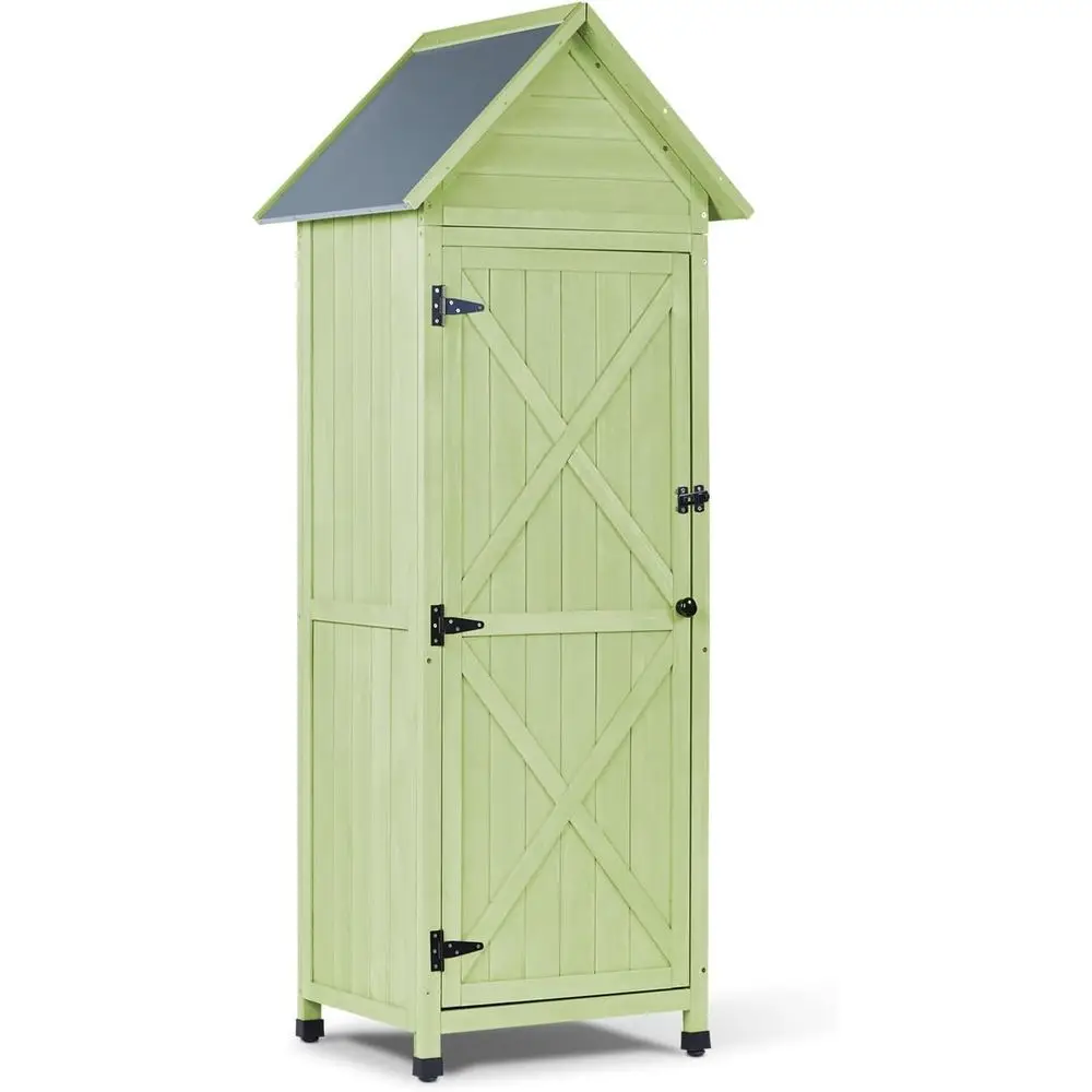 Green Tall Outdoor Storage Cabinet with Waterproof Metal Roof for Garden Tools, Yard, Patio, Lawn & Deck (22 x 26 x 67)
Green Tall Outdoor Storage Cabinet with Waterproof Metal Roof for Garden Tools, Yard, Patio, Lawn & Deck (22 x 26 x 67)
