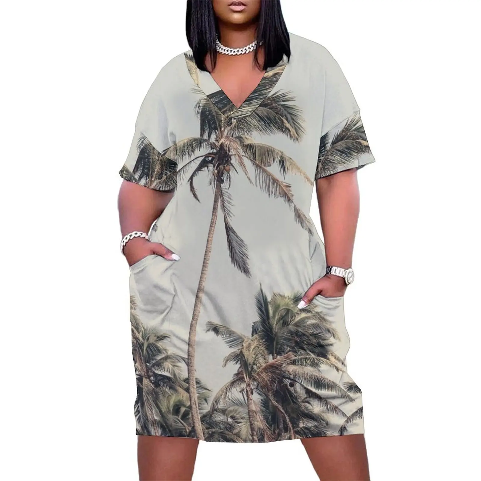 Palm Trees on the beach Loose Pocket Dress dress party night women evening dress
Palm Trees on the beach Loose Pocket Dress dress party night women evening dress