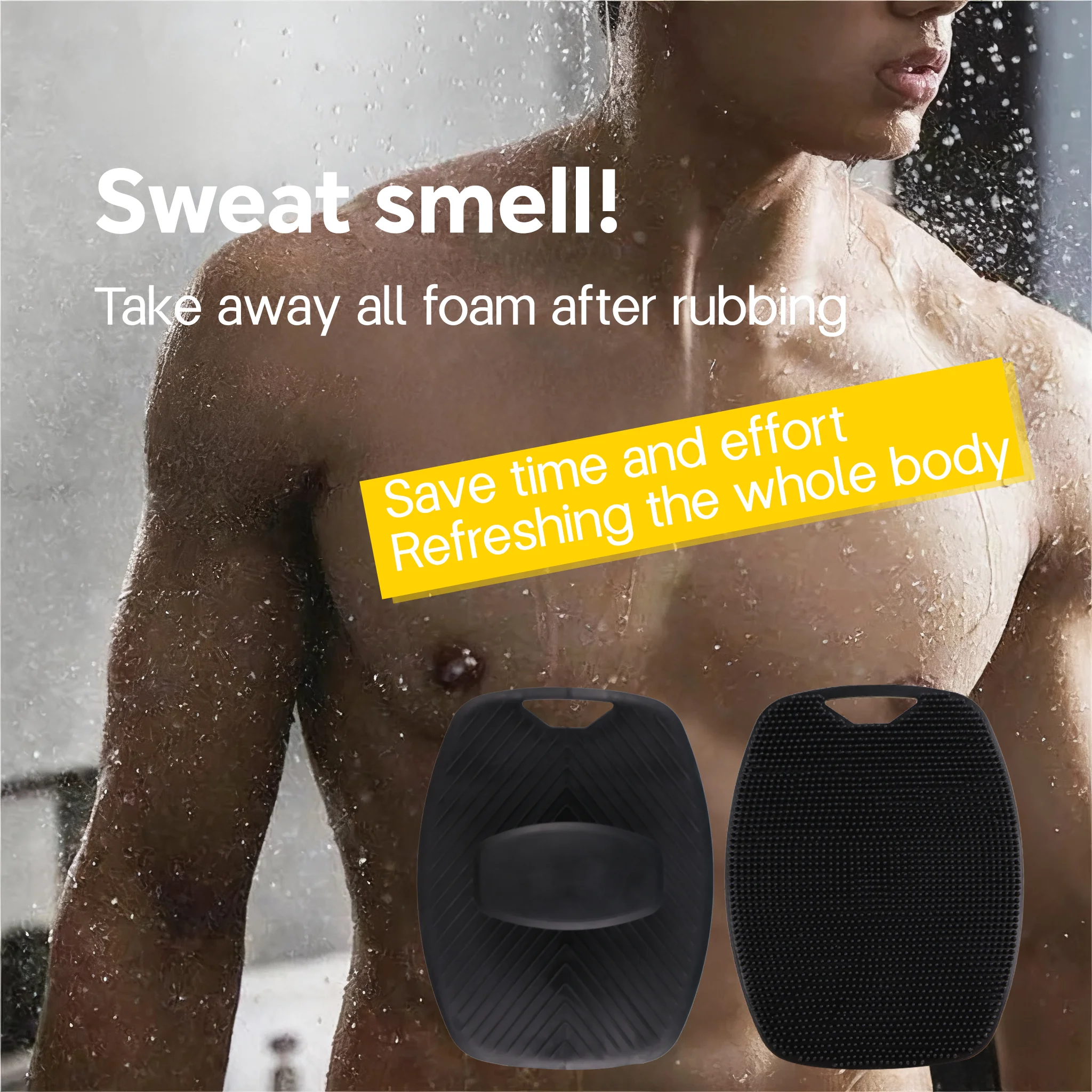 Exfoliating shower silicone brush, back massage brush, body care, body cleaning, washing brush, back washing bath tools
Exfoliating shower silicone brush, back massage brush, body care, body cleaning, washing brush, back washing bath tools