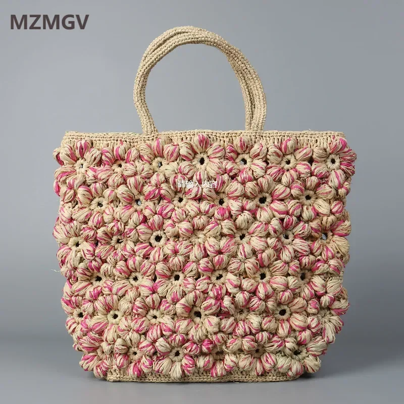 Summer Fashion Lafite Straw Bag New Hand-woven Hollowed-out Flower Tote Bag Bohemian Bali Beach Vacation Bag Sac A Main Femme
Summer Fashion Lafite Straw Bag New Hand-woven Hollowed-out Flower Tote Bag Bohemian Bali Beach Vacation Bag Sac A Main Femme