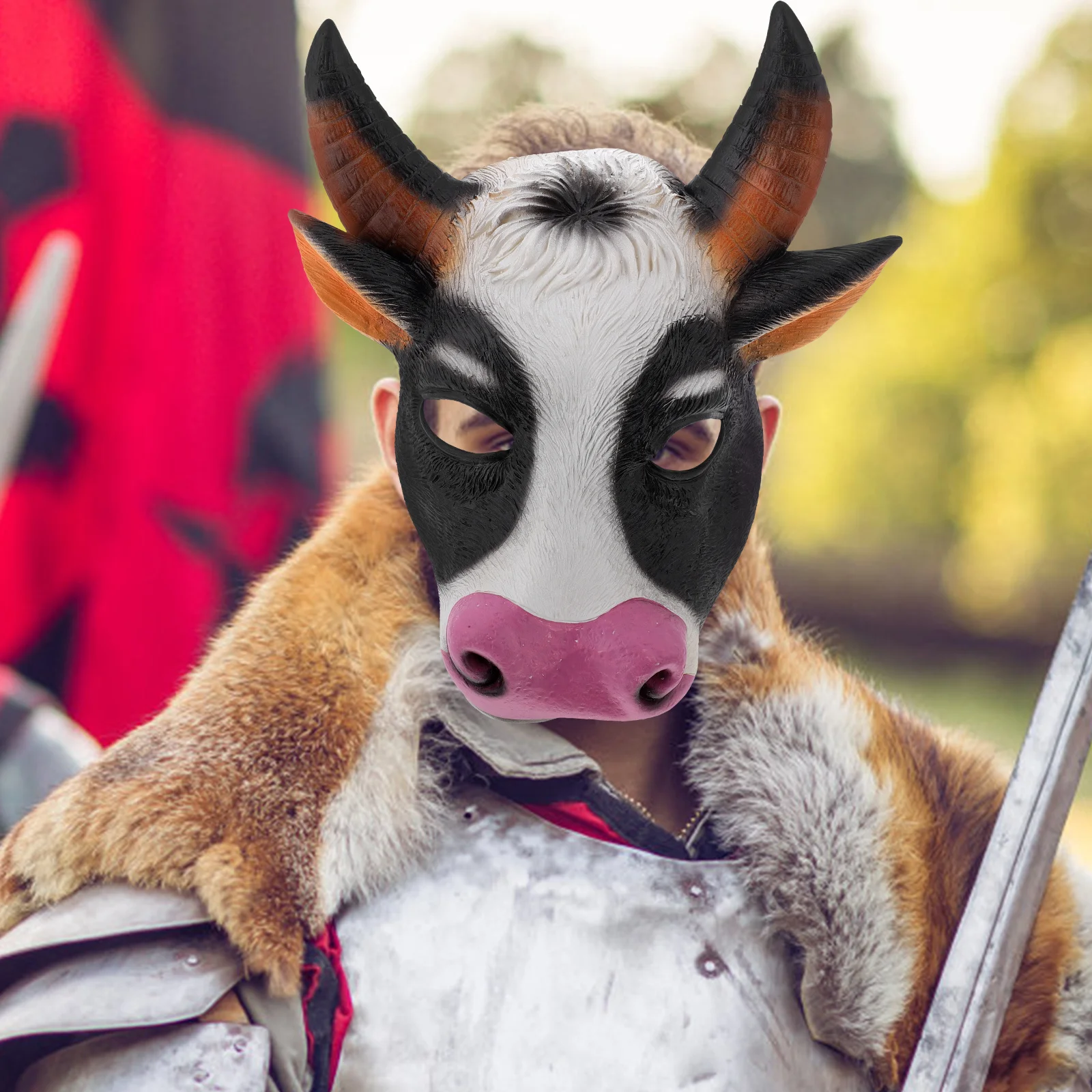 Маска коровы, реалистичный головной убор с животными для Хэллоуина, маскарада, косплея, вечеринки, дышащий удобный забавный аксессуар для костюма
Маска коровы, реалистичный головной убор с животными для Хэллоуина, маскарада, косплея, вечеринки, дышащий удобный забавный аксессуар для костюма