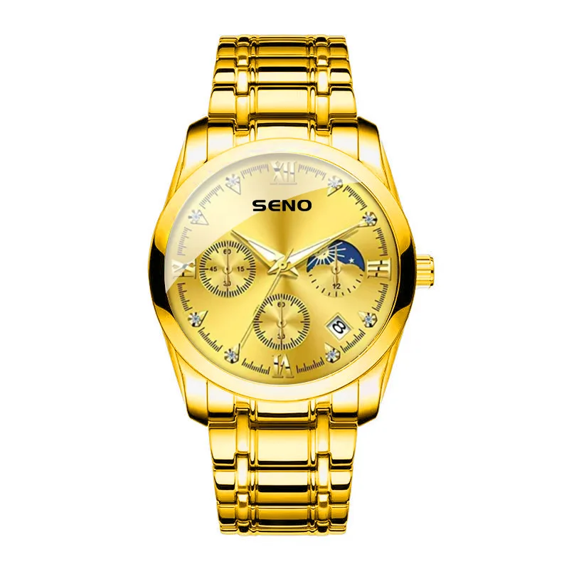 Men's Waterproof Business Leisure Quartz Watch Luminous Steel Strap Sports Female Wristwatch with Date Calendar Display
Men's Waterproof Business Leisure Quartz Watch Luminous Steel Strap Sports Female Wristwatch with Date Calendar Display