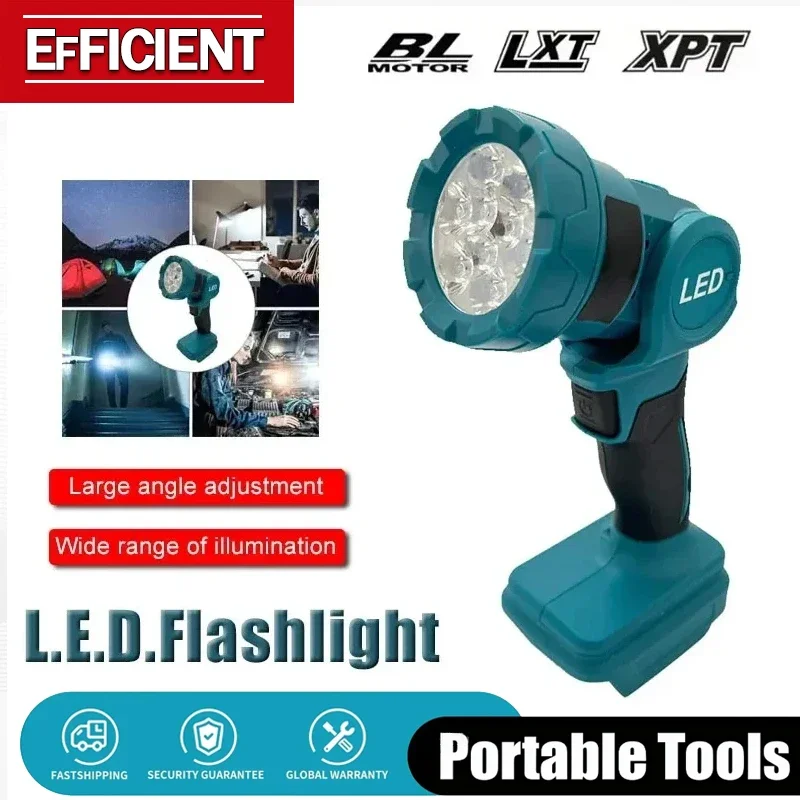 Подходит для Makita, совместимый беспроводной светодиодный рабочий фонарь, перезаряжаемый фонарик с аккумулятором 18 В, электроинструменты для внутреннего и наружного использования в ночное время
Подходит для Makita, совместимый беспроводной светодиодный рабочий фонарь, перезаряжаемый фонарик с аккумулятором 18 В, электроинструменты для внутреннего и наружного использования в ночное время