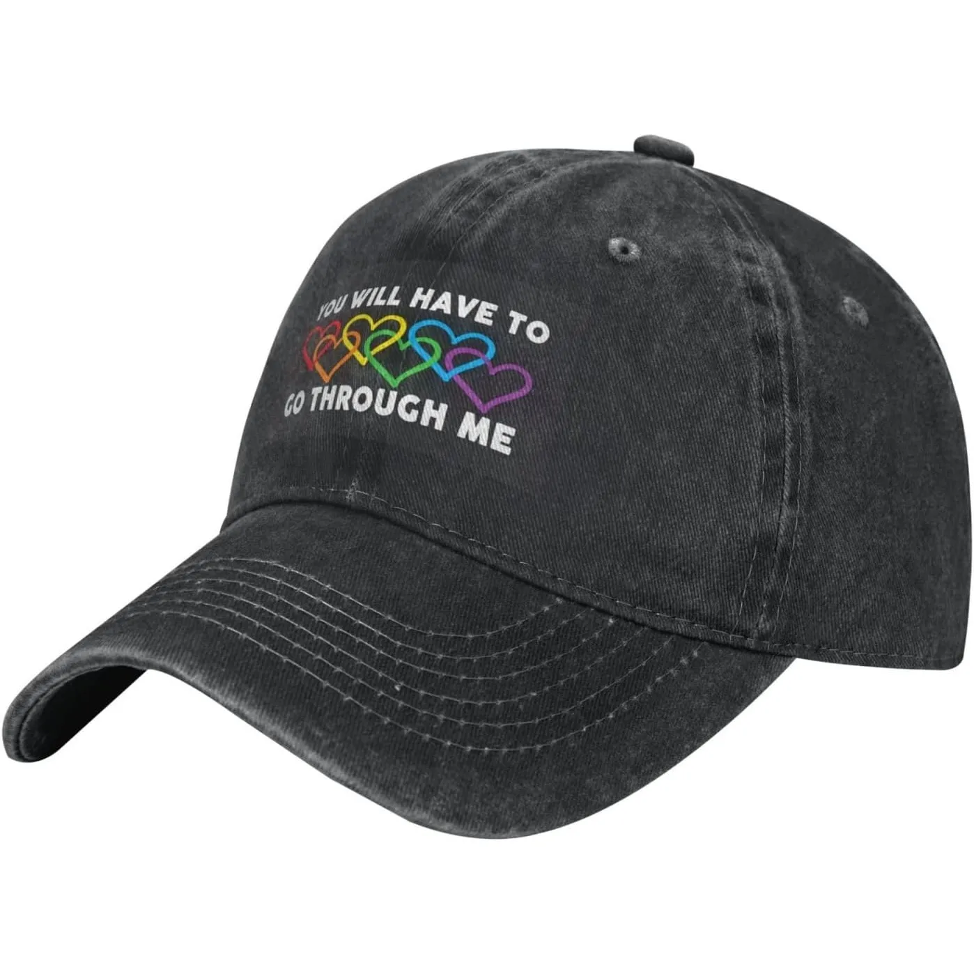Go Through Me Pride Hearts Washed Cotton Baseball Cap Breathable Adjustable Dad Hat
Go Through Me Pride Hearts Washed Cotton Baseball Cap Breathable Adjustable Dad Hat
