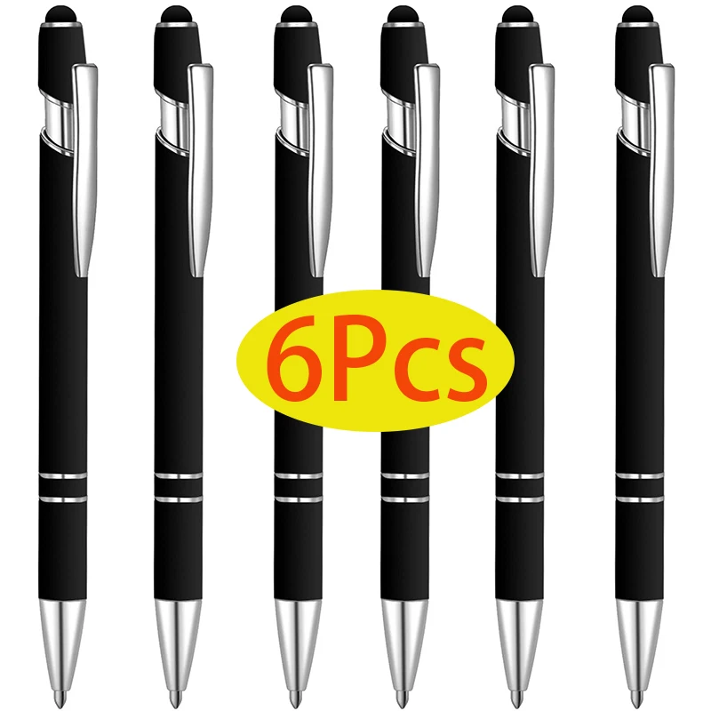 6Pcs Metal Soft-stylus Pens 2 In 1 Functional Comboa Aluminum Pen For Promotional
6Pcs Metal Soft-stylus Pens 2 In 1 Functional Comboa Aluminum Pen For Promotional