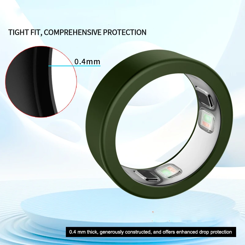 Silicone Case for Oura Ring 5 0.4mm Thick Shockproof Drop Protection Anti Dust Signal Friendly Precision Fit Washable
Silicone Case for Oura Ring 5 0.4mm Thick Shockproof Drop Protection Anti Dust Signal Friendly Precision Fit Washable