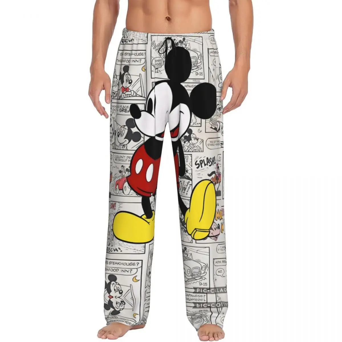Custom Mickey Mouse Pajama Pants Men's Cartoon Character Sleepwear Lounge Sleep Bottoms Stretch with Pockets
Custom Mickey Mouse Pajama Pants Men's Cartoon Character Sleepwear Lounge Sleep Bottoms Stretch with Pockets
