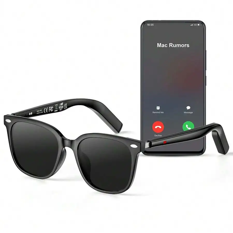 Smart Sunglasses With Voice Assistant Music Control Call Answering Notification Reminder
Smart Sunglasses With Voice Assistant Music Control Call Answering Notification Reminder