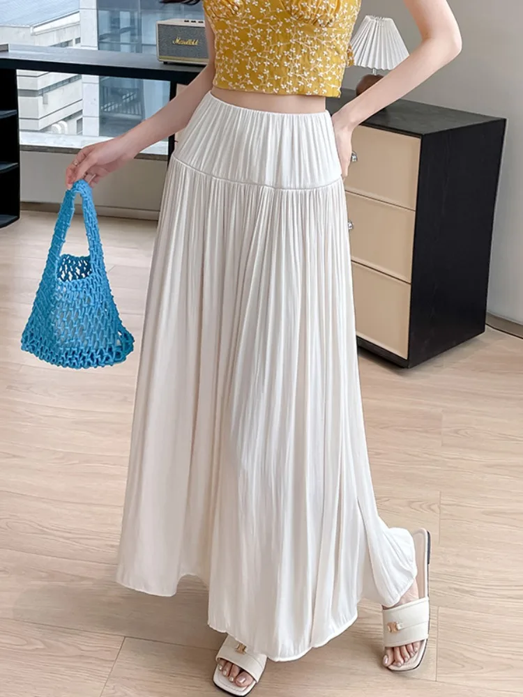 Elegant White Splice A-Line Midi Skirt Women's Summer New Style Draped Fairy Atmosphere High Waist Skirt Breathable Skin-Frie...
Elegant White Splice A-Line Midi Skirt Women's Summer New Style Draped Fairy Atmosphere High Waist Skirt Breathable Skin-Frie...