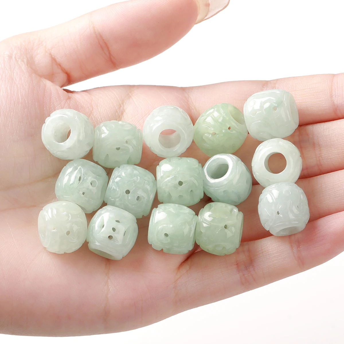 JD Grade A Natural Jadeite Jade Tube Beads Luck Gemstone Accessories for DIY Bracelet Necklace Earring Jewelry Making Supplies
JD Grade A Natural Jadeite Jade Tube Beads Luck Gemstone Accessories for DIY Bracelet Necklace Earring Jewelry Making Supplies