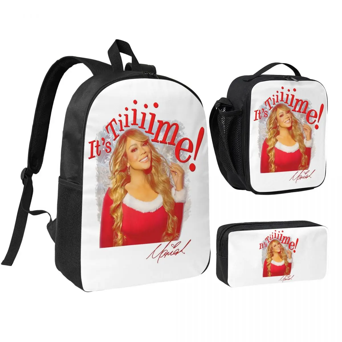 Mariah Carey Official It's Time 30th Anniversary Backpack BookBag School Bag Shoulder Bags 3ps Insulated Lunch Bag Pencil Case
Mariah Carey Official It's Time 30th Anniversary Backpack BookBag School Bag Shoulder Bags 3ps Insulated Lunch Bag Pencil Case