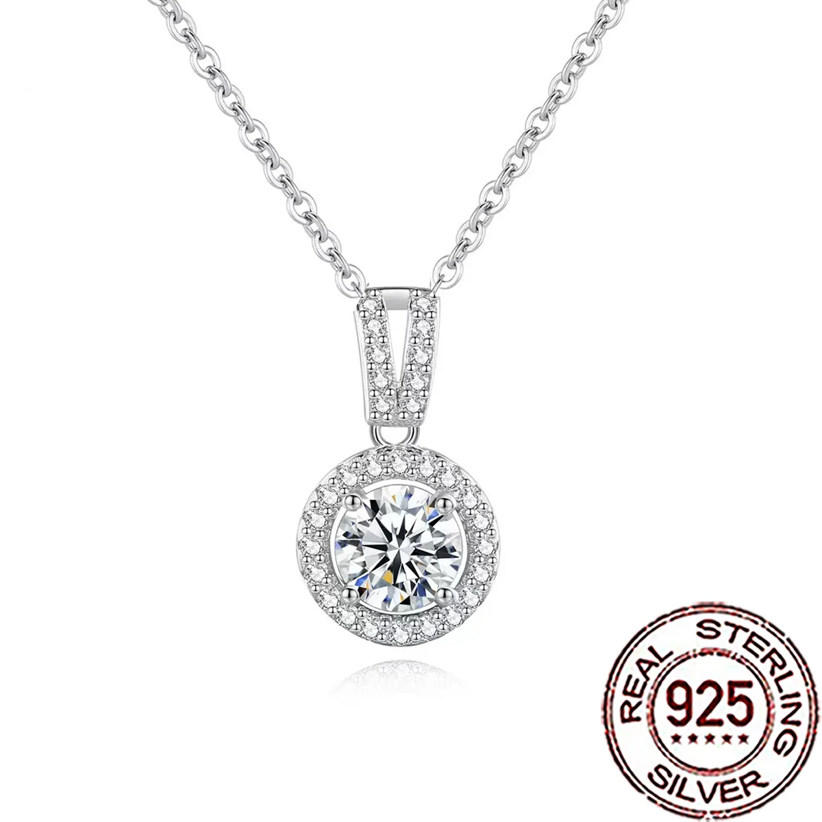 CWWZircons 925 Sterling Silver Sparkling Cubic Zircon Big Round Pendant Necklace for Women Luxury Anniversary Jewelry Gift SD071
CWWZircons 925 Sterling Silver Sparkling Cubic Zircon Big Round Pendant Necklace for Women Luxury Anniversary Jewelry Gift SD071