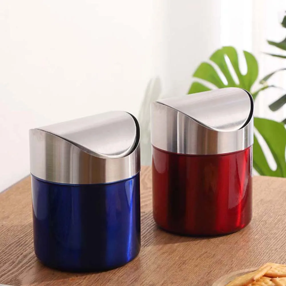 Desktop Trash Can Small Stainless Steel Waste Bin Counter Lidded Red Office Garbage Container Bathroom Kitchen Bedroom Living
Desktop Trash Can Small Stainless Steel Waste Bin Counter Lidded Red Office Garbage Container Bathroom Kitchen Bedroom Living