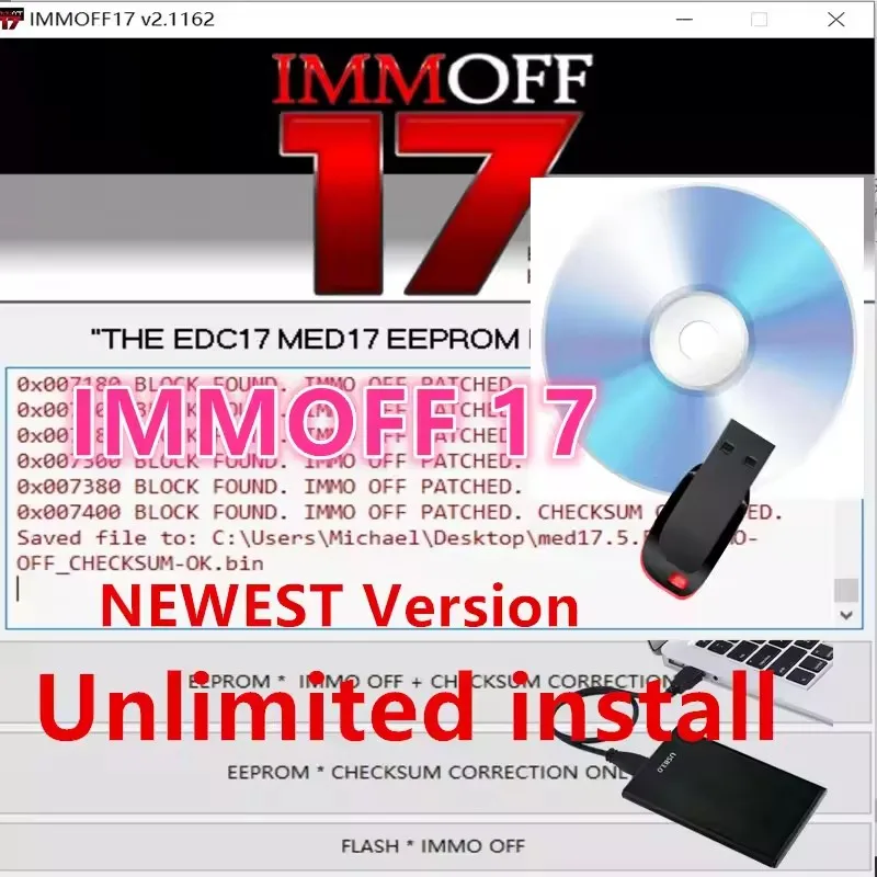 IMMO OFF Newest IMMOFF17 Software EDC17 with keygen Immo Off Ecu Program NEUROTUNING Immoff17 Disabler and install video guide
IMMO OFF Newest IMMOFF17 Software EDC17 with keygen Immo Off Ecu Program NEUROTUNING Immoff17 Disabler and install video guide