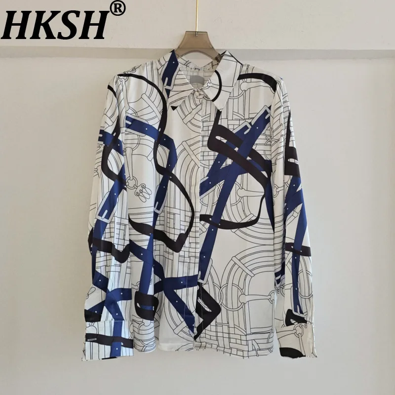 HKSH 2026 Spring Autumn New Women Shirt Light Luxury Satin Long Sleeves Printed Turn-Down Collar Blouse Elegant Chic Top HK18577
HKSH 2026 Spring Autumn New Women Shirt Light Luxury Satin Long Sleeves Printed Turn-Down Collar Blouse Elegant Chic Top HK18577