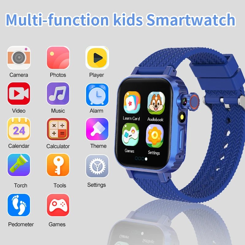 Children Smart Watch Age 3-14 years old, 24 games high-resolution touch screen belt camera music player pedometer flashlight
Children Smart Watch Age 3-14 years old, 24 games high-resolution touch screen belt camera music player pedometer flashlight