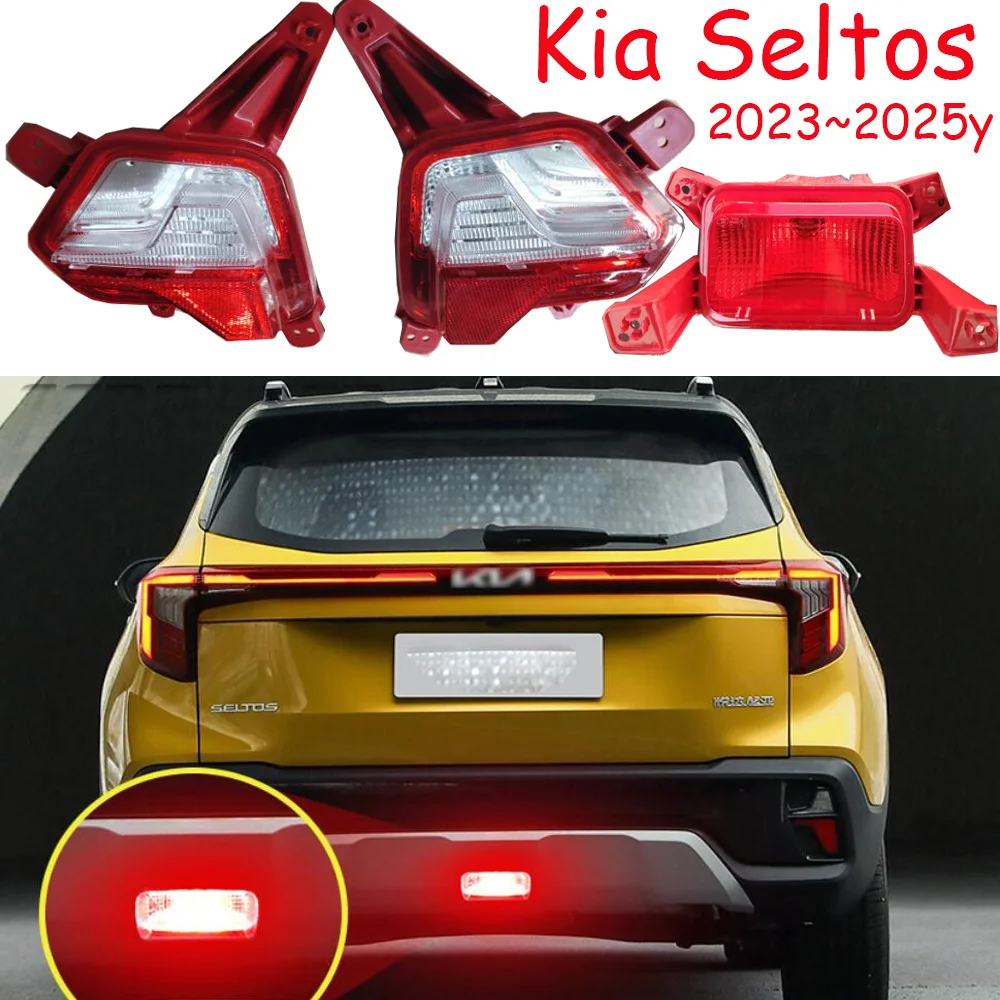 1pcs car bumper taillamp for Kia KX3 Seltos taillight brake reflector 2023~2025y auto tail lamp rear fog light
1pcs car bumper taillamp for Kia KX3 Seltos taillight brake reflector 2023~2025y auto tail lamp rear fog light