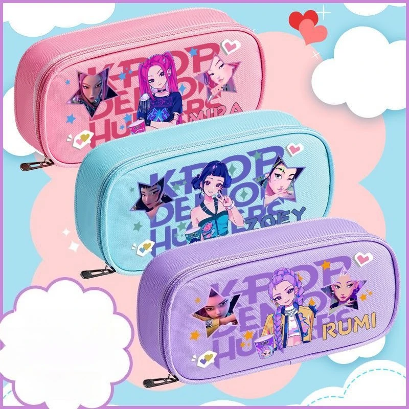Demon Hunters Anime Three Layer Canvas Pencil Case Rumi Mira Zoey Print Kawaii Pen Bag Student Gifts
Demon Hunters Anime Three Layer Canvas Pencil Case Rumi Mira Zoey Print Kawaii Pen Bag Student Gifts