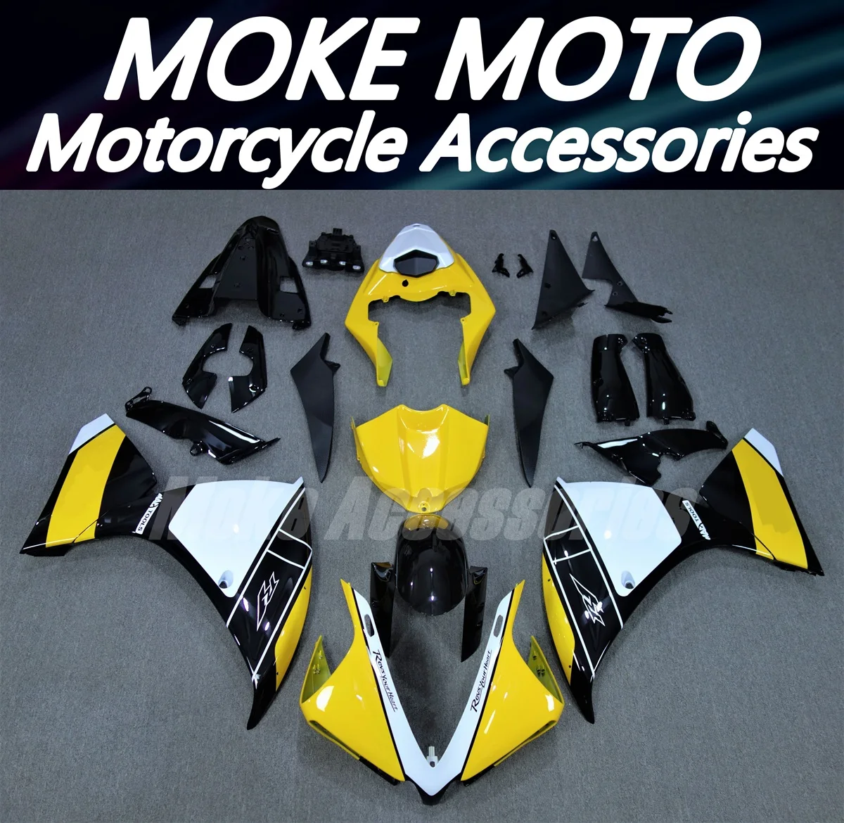 Moke moto Motorcycle Fairings Kit Fit For YZF R1 2012 2013 2014 Bodywork Set High Quality ABS New Injection Black Yellow White 
Moke moto Motorcycle Fairings Kit Fit For YZF R1 2012 2013 2014 Bodywork Set High Quality ABS New Injection Black Yellow White