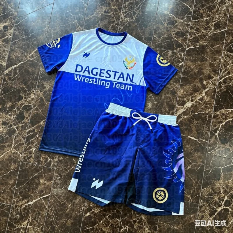 2026 Summer New Dagestan Quick-Drying Fighting Suit Men's Wrestling Training Suit T-shirt Fighting Shorts Sports Set
2026 Summer New Dagestan Quick-Drying Fighting Suit Men's Wrestling Training Suit T-shirt Fighting Shorts Sports Set