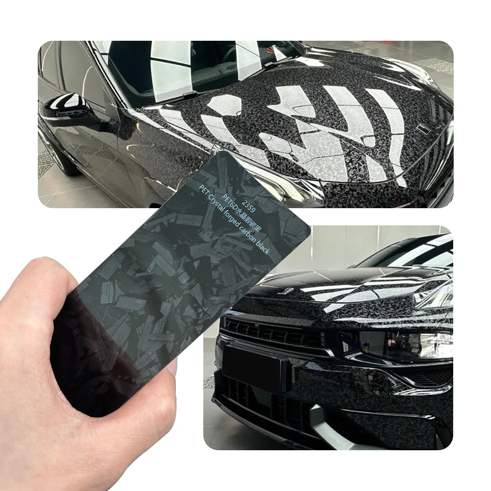 6D Crystal Satin Carbon Black Full Car Wrap Vinyl PVC PET Auto Body Sticker Color Changing Film Roll Paint Protection 1.52X18M
6D Crystal Satin Carbon Black Full Car Wrap Vinyl PVC PET Auto Body Sticker Color Changing Film Roll Paint Protection 1.52X18M