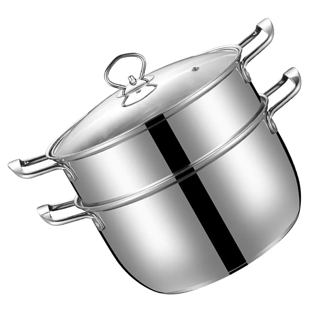 1pcs Stainless Steel Steaming Pot Multi-functional Cooking Pot for Boiling Steaming Family Use Large Capacity Silver Tone Heat
1pcs Stainless Steel Steaming Pot Multi-functional Cooking Pot for Boiling Steaming Family Use Large Capacity Silver Tone Heat