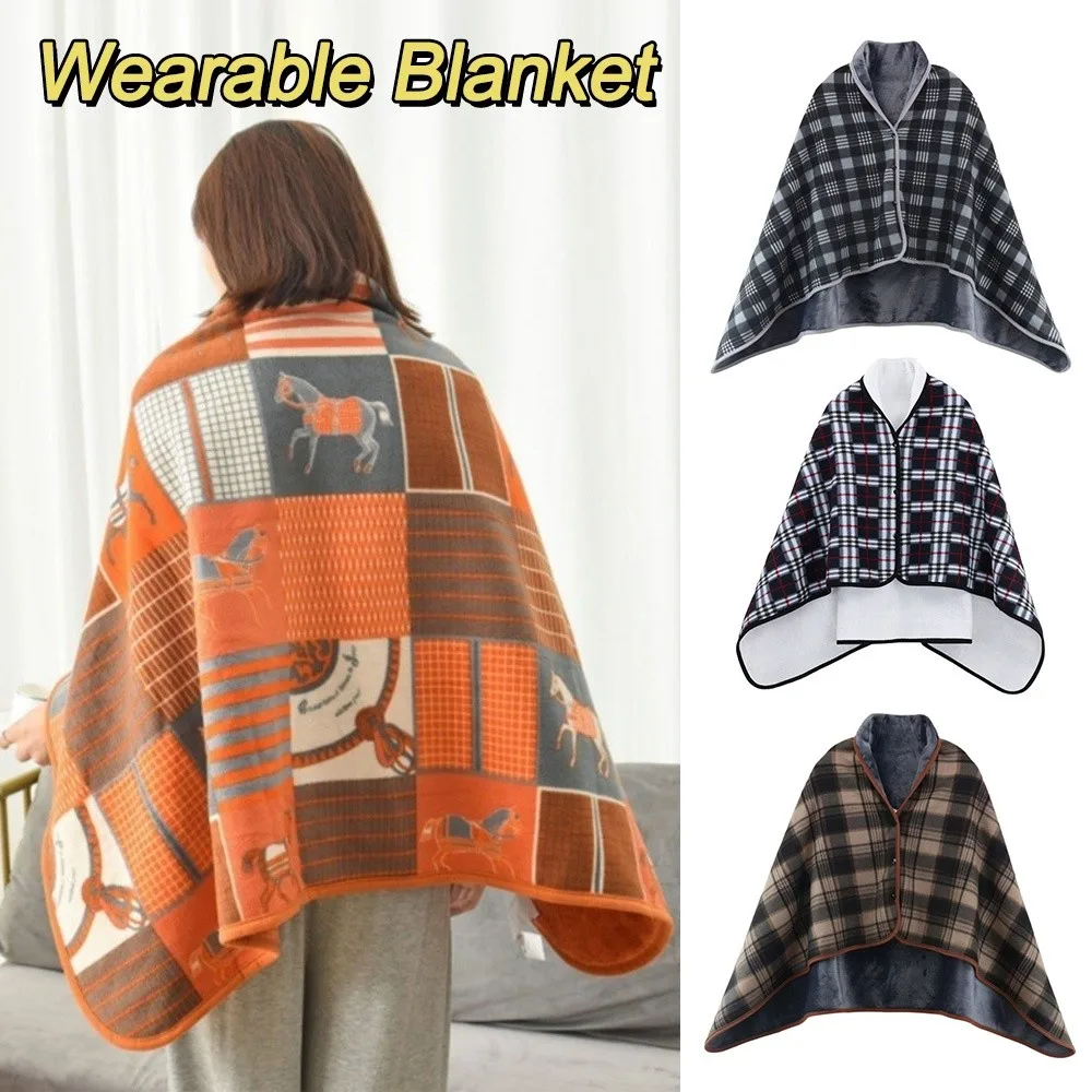 Многофункциональные фланелевые носимые одеяла, сохраняющие тепло, толстые шарфы, флисовое одеяло с пуговицами, флисовая шаль для офисного использования
Многофункциональные фланелевые носимые одеяла, сохраняющие тепло, толстые шарфы, флисовое одеяло с пуговицами, флисовая шаль для офисного использования