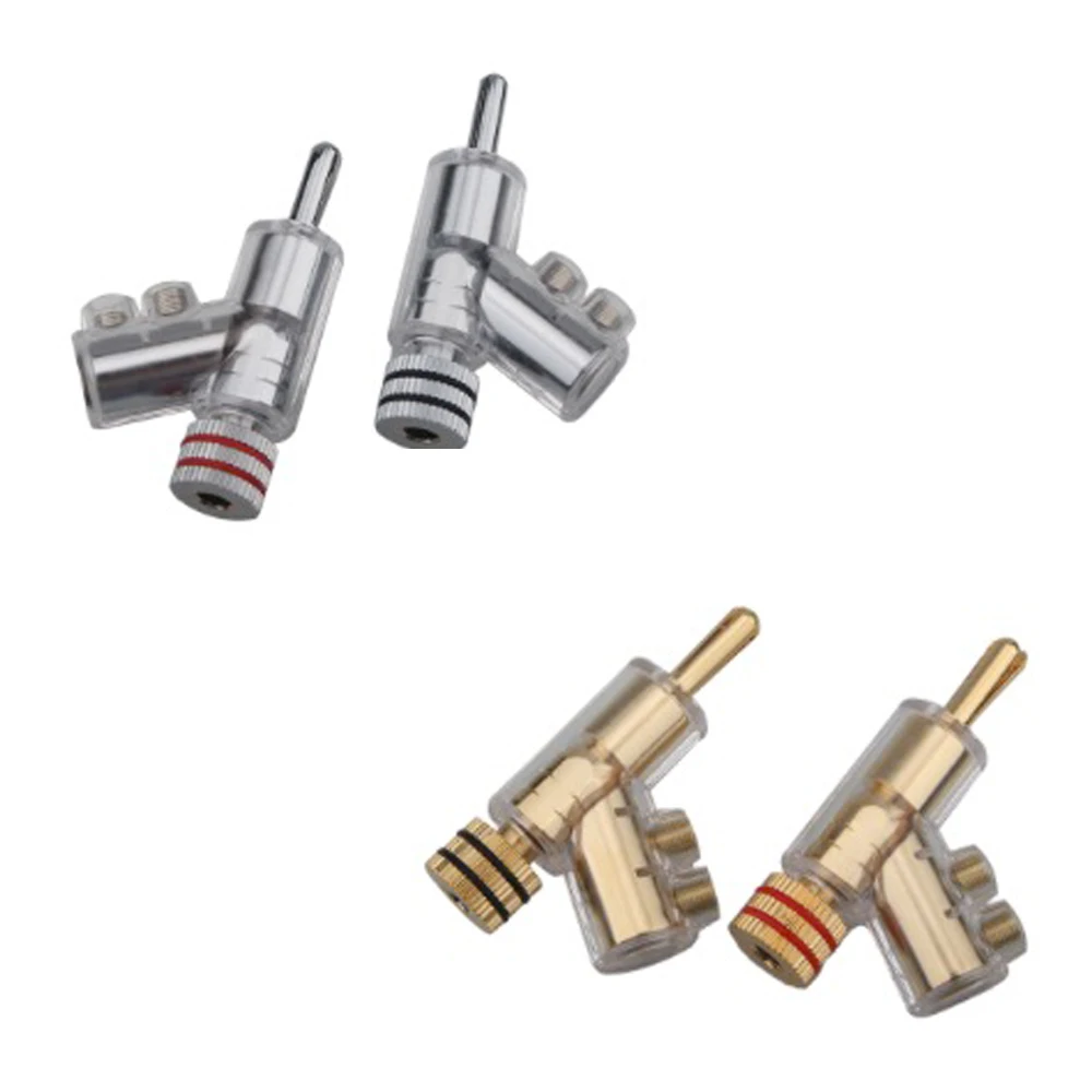 4 pieces High Performance Gold plated Rhodium Plated Banana Lock Plug HiFi DIY Speaker Cable Banana Connectors
4 pieces High Performance Gold plated Rhodium Plated Banana Lock Plug HiFi DIY Speaker Cable Banana Connectors