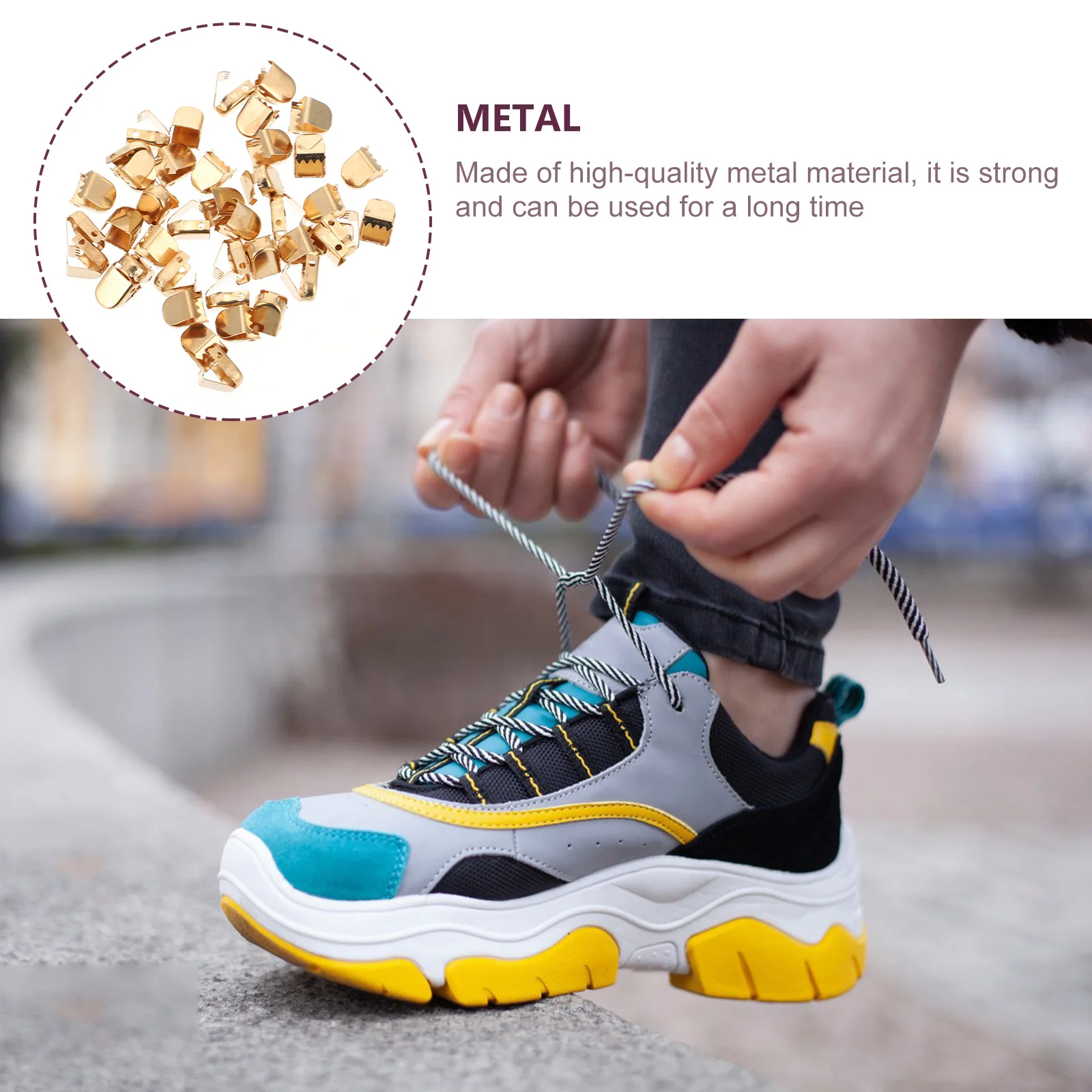 100 Pcs Shoelace Buckle Elastic Laces for Sneakers Tie Locks Stainless Steel Shoes
100 Pcs Shoelace Buckle Elastic Laces for Sneakers Tie Locks Stainless Steel Shoes