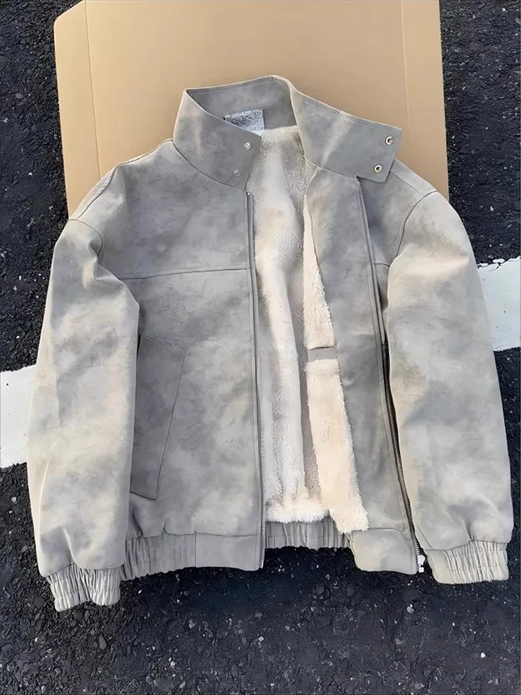 Ретро-куртка из американской окрашенной кожи с хлопковой подкладкой для мужчин, зимняя, утепленная, в стиле бейсбольной куртки, мотоциклетная верхняя одежда
Ретро-куртка из американской окрашенной кожи с хлопковой подкладкой для мужчин, зимняя, утепленная, в стиле бейсбольной куртки, мотоциклетная верхняя одежда