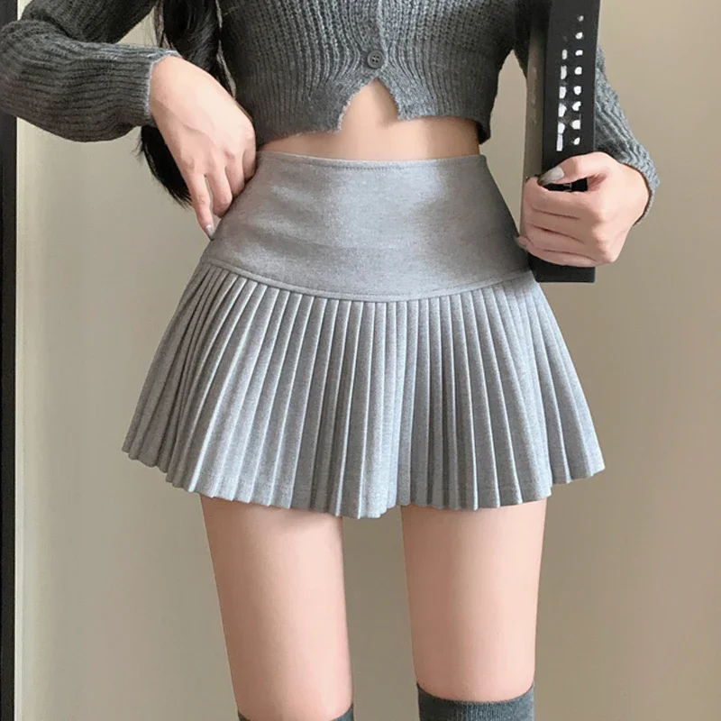 Wool Skirt Women High Waist Pleated Mini Skirt with Bulit-in Shorts Tennis Skirt Teen-girl Fall Winter Vintage Academia Outfit
Wool Skirt Women High Waist Pleated Mini Skirt with Bulit-in Shorts Tennis Skirt Teen-girl Fall Winter Vintage Academia Outfit