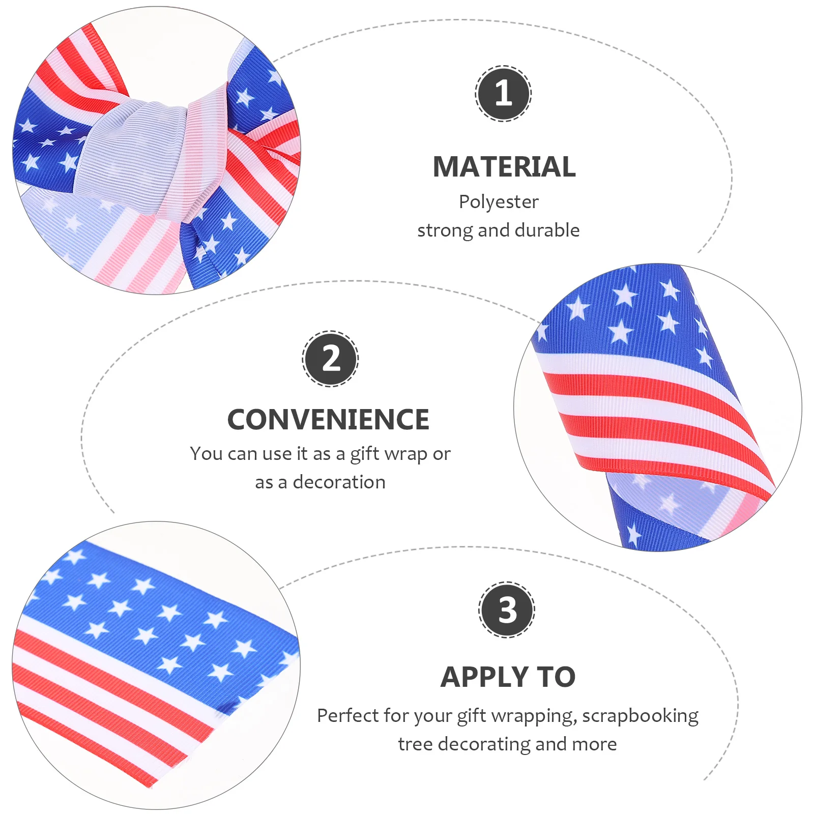 American Flag Ribbons Red White Blue Decorative Ribbon For Gift Packaging Diy Craft Independence Day Party Decoration 
American Flag Ribbons Red White Blue Decorative Ribbon For Gift Packaging Diy Craft Independence Day Party Decoration