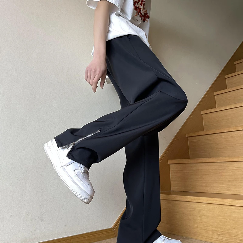2023 Spring Summer Ice Silk Men's Casual zipper Pants Suit Pant Quick Dry Work Elastic Waist Jogging Trousers Male Black A174
2023 Spring Summer Ice Silk Men's Casual zipper Pants Suit Pant Quick Dry Work Elastic Waist Jogging Trousers Male Black A174