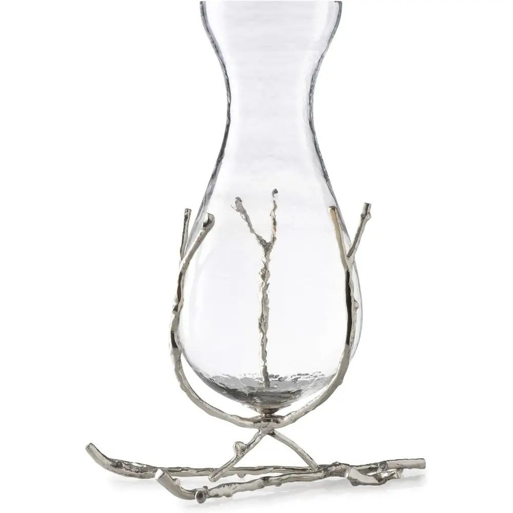 14 Tall Silver Twig Stand Glass Vase
14 Tall Silver Twig Stand Glass Vase