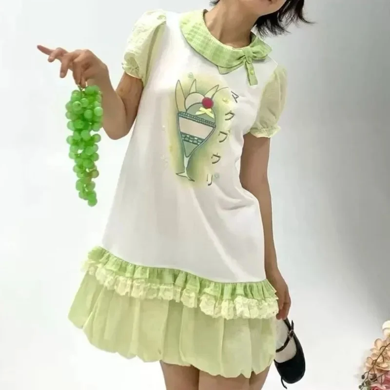 Lace Mini Dresses Bow Ice Cream Sweet Lolita Dresses Women Japan Kawaii Lace Ruffles Party Korean Cute Print Puff Sleeve Dress
Lace Mini Dresses Bow Ice Cream Sweet Lolita Dresses Women Japan Kawaii Lace Ruffles Party Korean Cute Print Puff Sleeve Dress