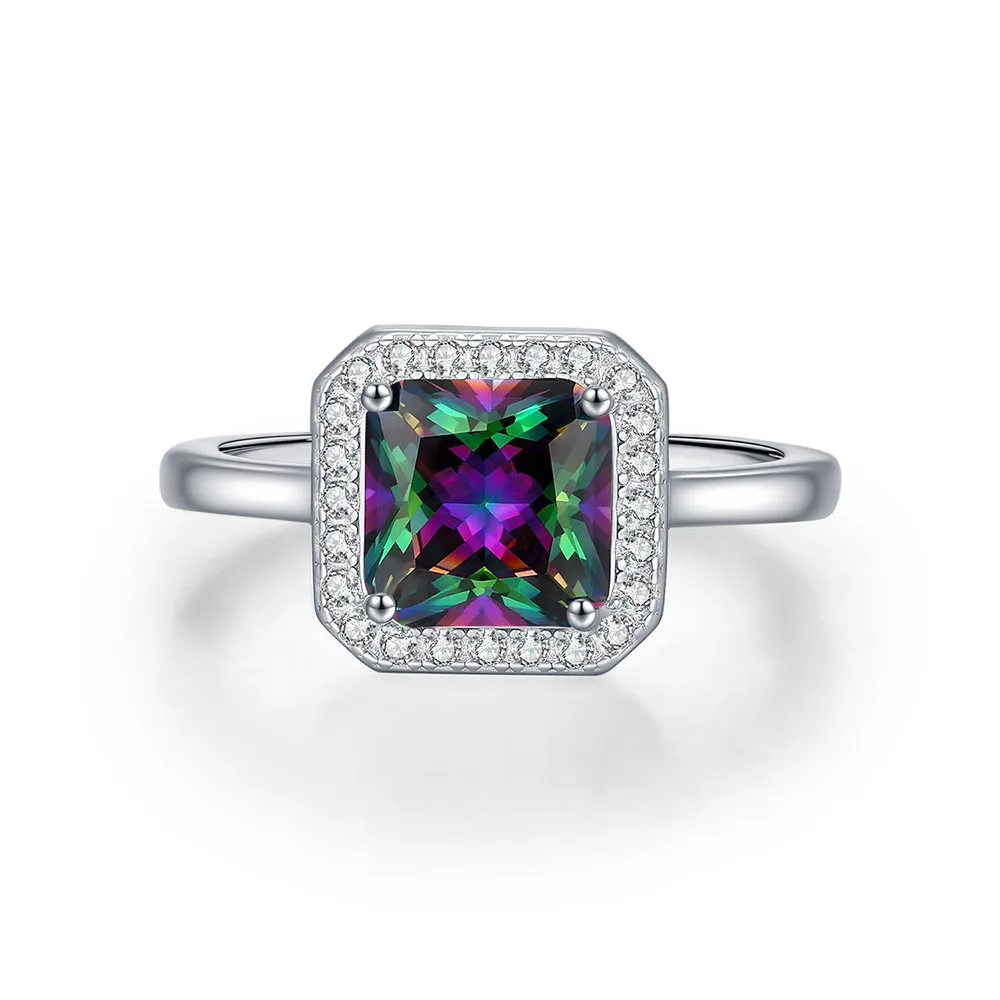 Apexelle Brand Luxury Jewelry 925 Sterling Silver Ring For Women Square Rainbow Color Zirconia Finger Rings Fine Jewelry
Apexelle Brand Luxury Jewelry 925 Sterling Silver Ring For Women Square Rainbow Color Zirconia Finger Rings Fine Jewelry