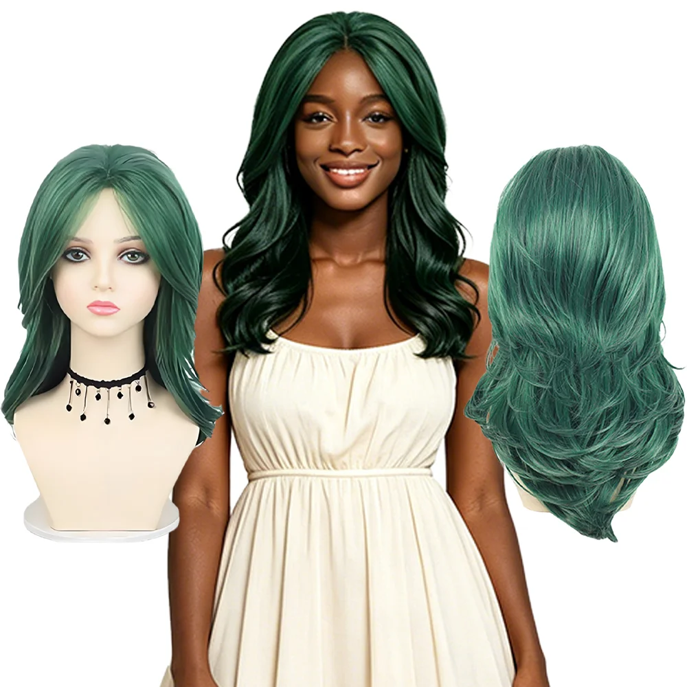 Emerald Green Medium Length Loose Curly Wig Natural Layered Universal Heat Resistant Synthetic Full Wig For Daily Cosplay Use
Emerald Green Medium Length Loose Curly Wig Natural Layered Universal Heat Resistant Synthetic Full Wig For Daily Cosplay Use