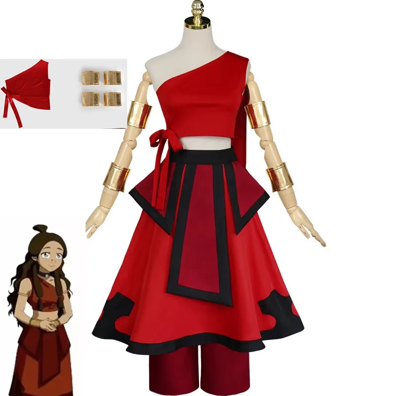 Anime Movie Avatar New Anime Avatar The Last Airbender Katara Cosplay Costume for Carnival Halloween Party Tops and Skirts Set
Anime Movie Avatar New Anime Avatar The Last Airbender Katara Cosplay Costume for Carnival Halloween Party Tops and Skirts Set