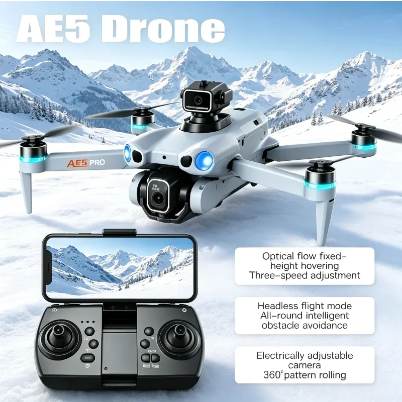 Lenovo AE5 2026 New Pro Drone 8K HD 4.5" Screen Control 20 Min Battery Headless Mode 360° Flip Mini Quadcopter Kid Toy
Lenovo AE5 2026 New Pro Drone 8K HD 4.5" Screen Control 20 Min Battery Headless Mode 360° Flip Mini Quadcopter Kid Toy
