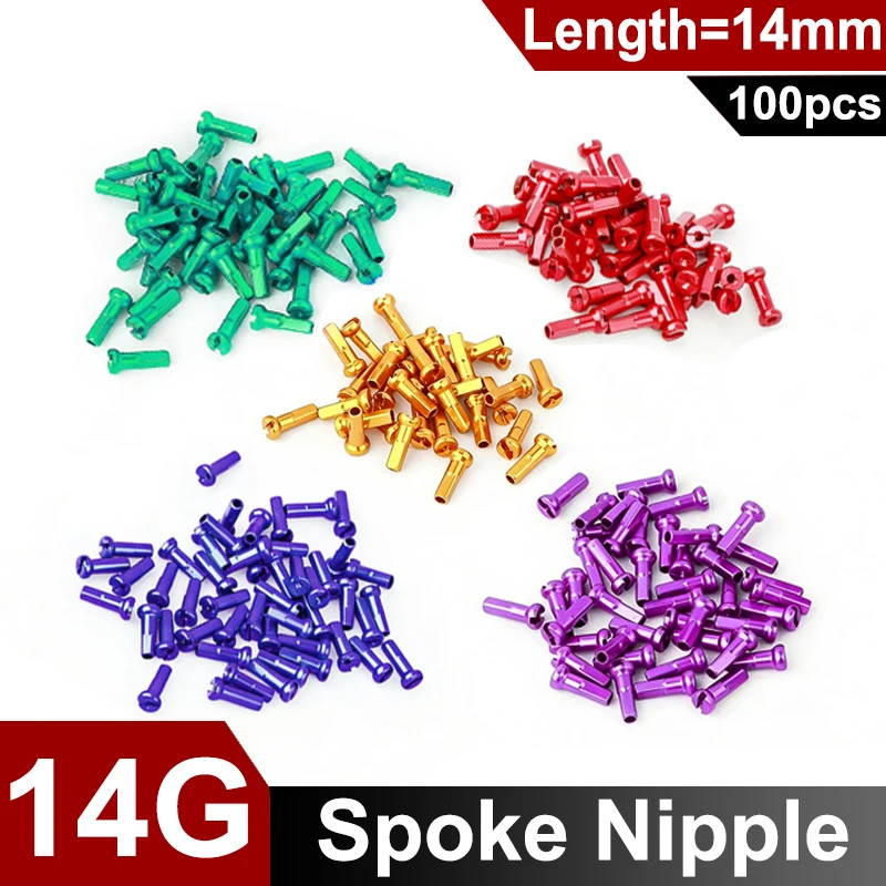 100Pcs 14G Colorful Spoke Nipples 14mm MTB Bicycle Wheel Spoke Caps High Quality Spoke Caps Blue Red Yellow Replacement Parts
100Pcs 14G Colorful Spoke Nipples 14mm MTB Bicycle Wheel Spoke Caps High Quality Spoke Caps Blue Red Yellow Replacement Parts