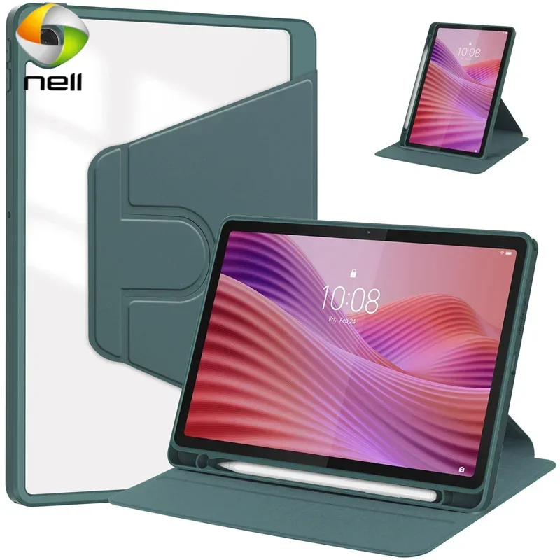 For Lenovo Tab 10.1 2025 Case 360 Rotating Acrylic Back Stand Cover For Coque Lenovo tab tb311fu tb311xu Case with Pencil Holder
For Lenovo Tab 10.1 2025 Case 360 Rotating Acrylic Back Stand Cover For Coque Lenovo tab tb311fu tb311xu Case with Pencil Holder