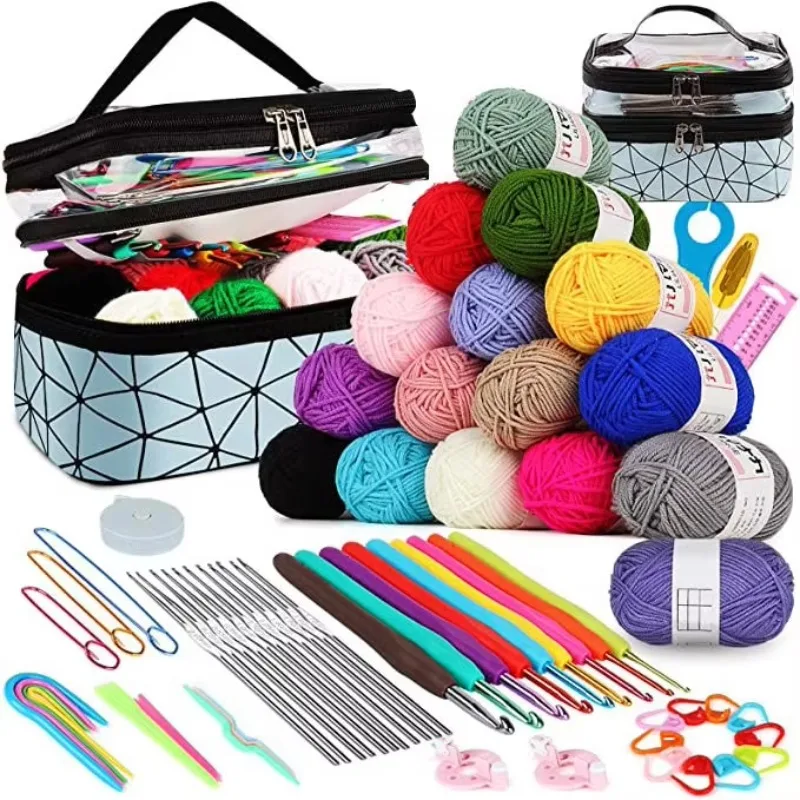 DIY Art Craft Sewing Tools Crochet Set Beginner Children Adult Crochet Set with Storage Bag Knitting Needle Set
DIY Art Craft Sewing Tools Crochet Set Beginner Children Adult Crochet Set with Storage Bag Knitting Needle Set