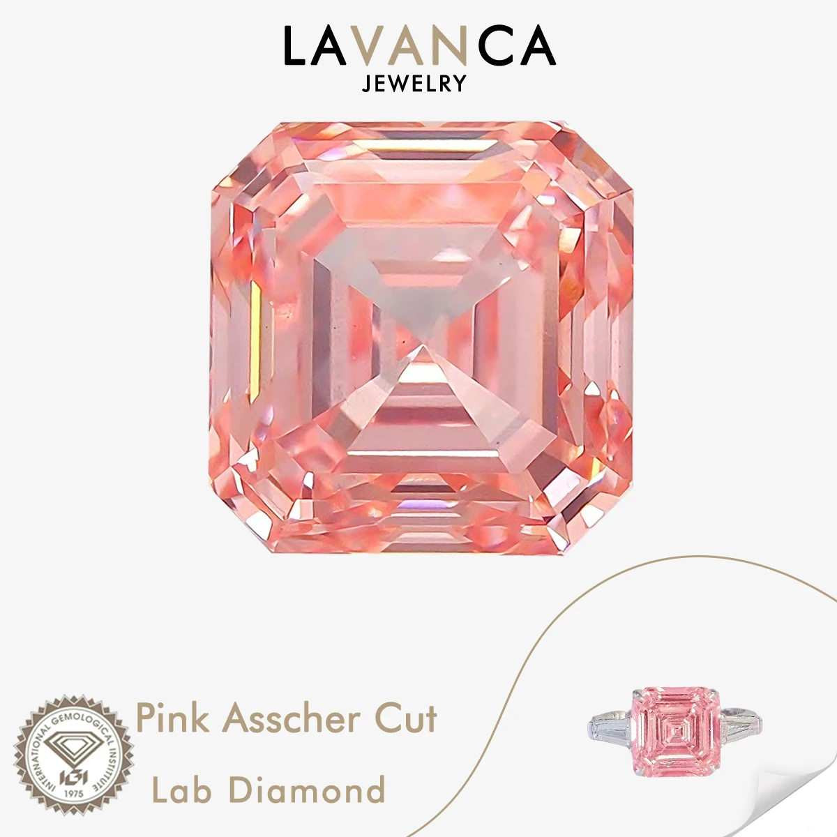 Fancy Intense Pink Asscher Cut Lab Grown Diamonds 1.0ct-3.0ct Loose Diamonds CVD/HPHT Lab Created Diamond For Jewelry Made
Fancy Intense Pink Asscher Cut Lab Grown Diamonds 1.0ct-3.0ct Loose Diamonds CVD/HPHT Lab Created Diamond For Jewelry Made