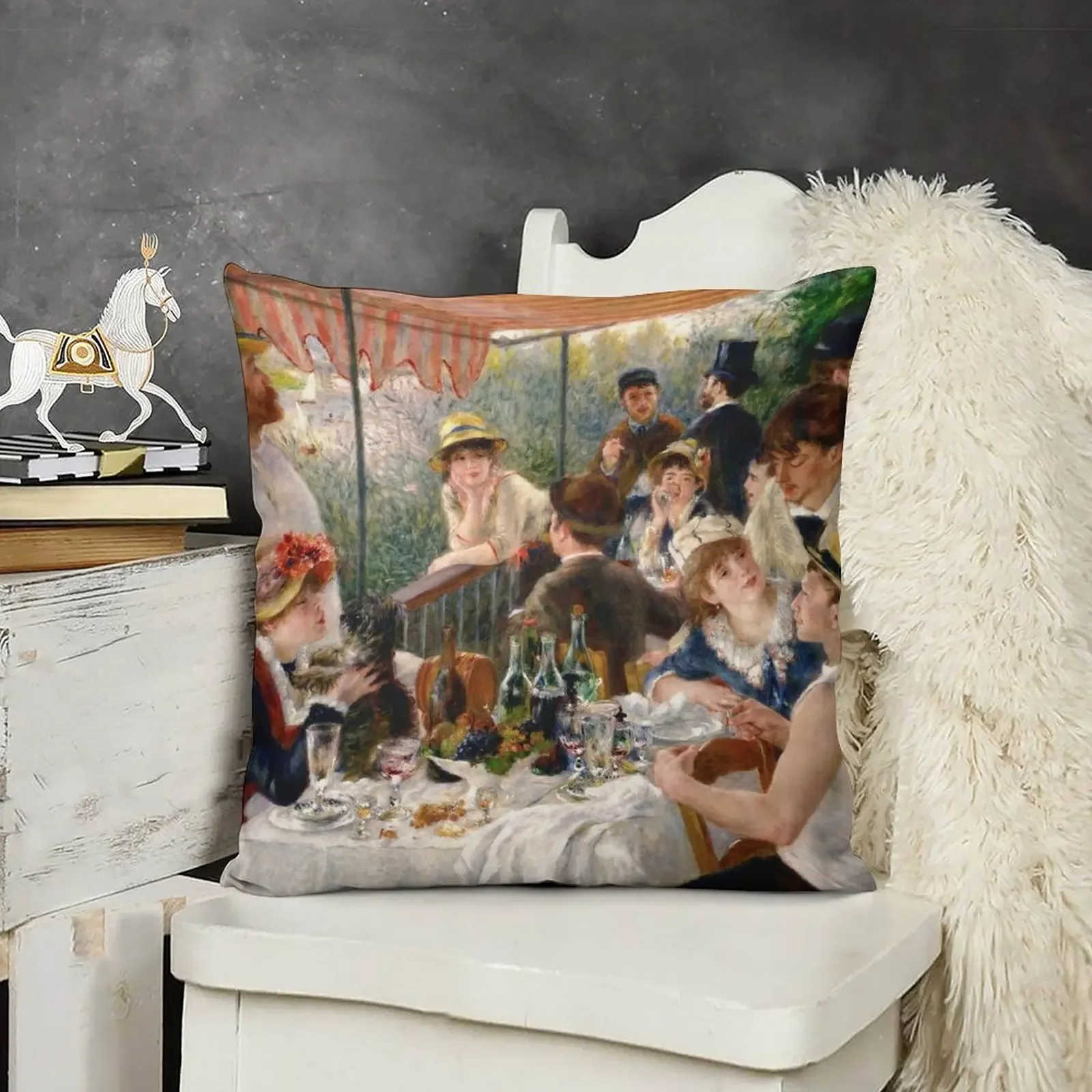 Auguste Renoir - Luncheon of the Boating Party Throw Pillow Decorative pillowcase Christmas Covers For Cushions pillow
Auguste Renoir - Luncheon of the Boating Party Throw Pillow Decorative pillowcase Christmas Covers For Cushions pillow