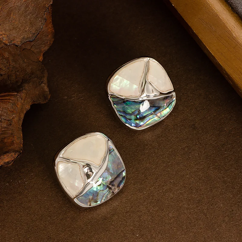 Stylish Maillard Contrast Color Geometric Abalone Oil Drop Earrings Light Luxurious High-end Commuting Earrings for Women
Stylish Maillard Contrast Color Geometric Abalone Oil Drop Earrings Light Luxurious High-end Commuting Earrings for Women