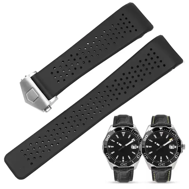 Watch Bracelet For TAG HEUER GRAND CARRERA AQUARACER Soft Silicone Wristband 22mm 24mm Men's Watc Strap Rubber Watch Band Chain
Watch Bracelet For TAG HEUER GRAND CARRERA AQUARACER Soft Silicone Wristband 22mm 24mm Men's Watc Strap Rubber Watch Band Chain
